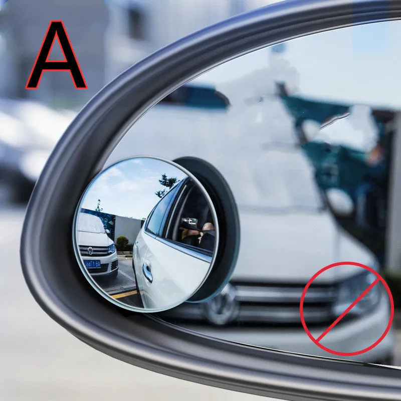 Model: Single packA - Car borderless small round mirror 360