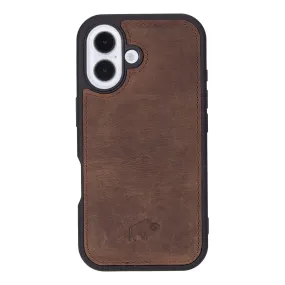 Modern York iPhone 16 Case, Distressed Coffee