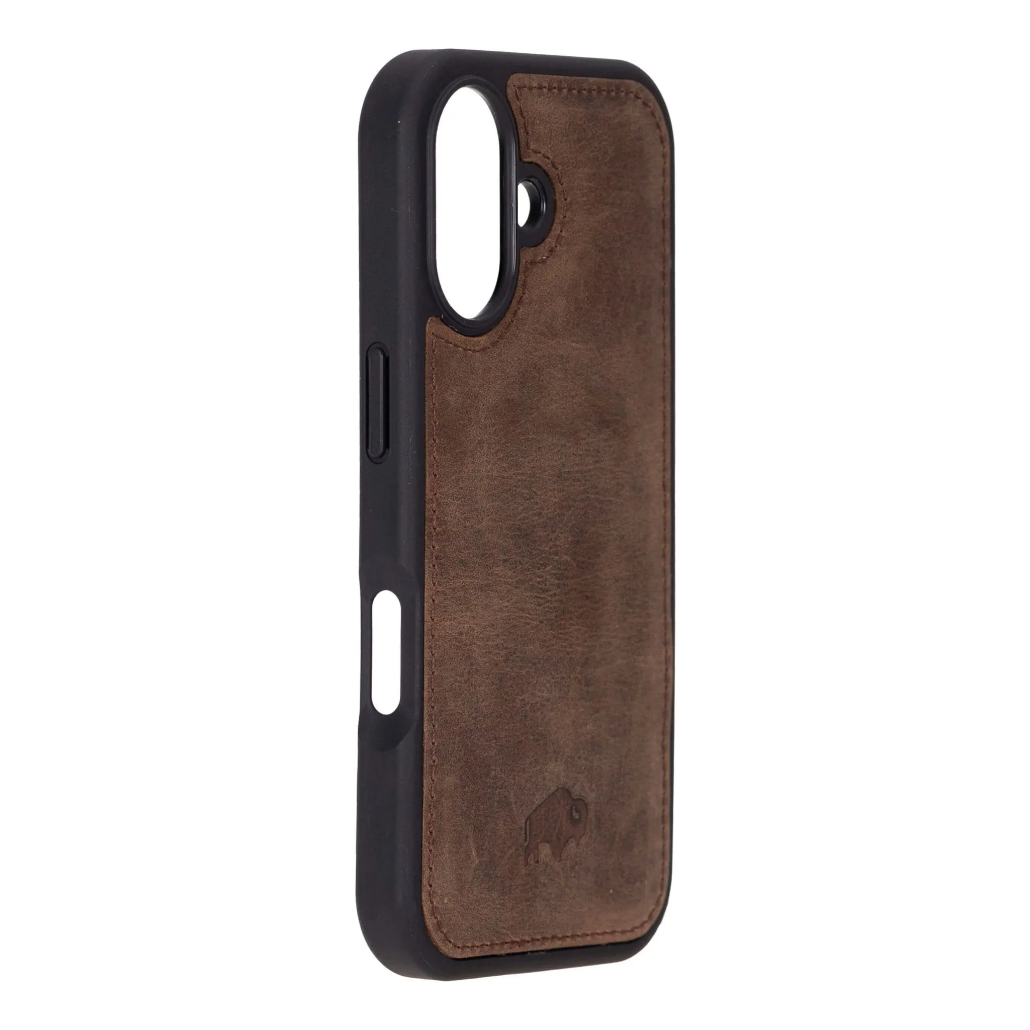 Modern York iPhone 16 Case, Distressed Coffee