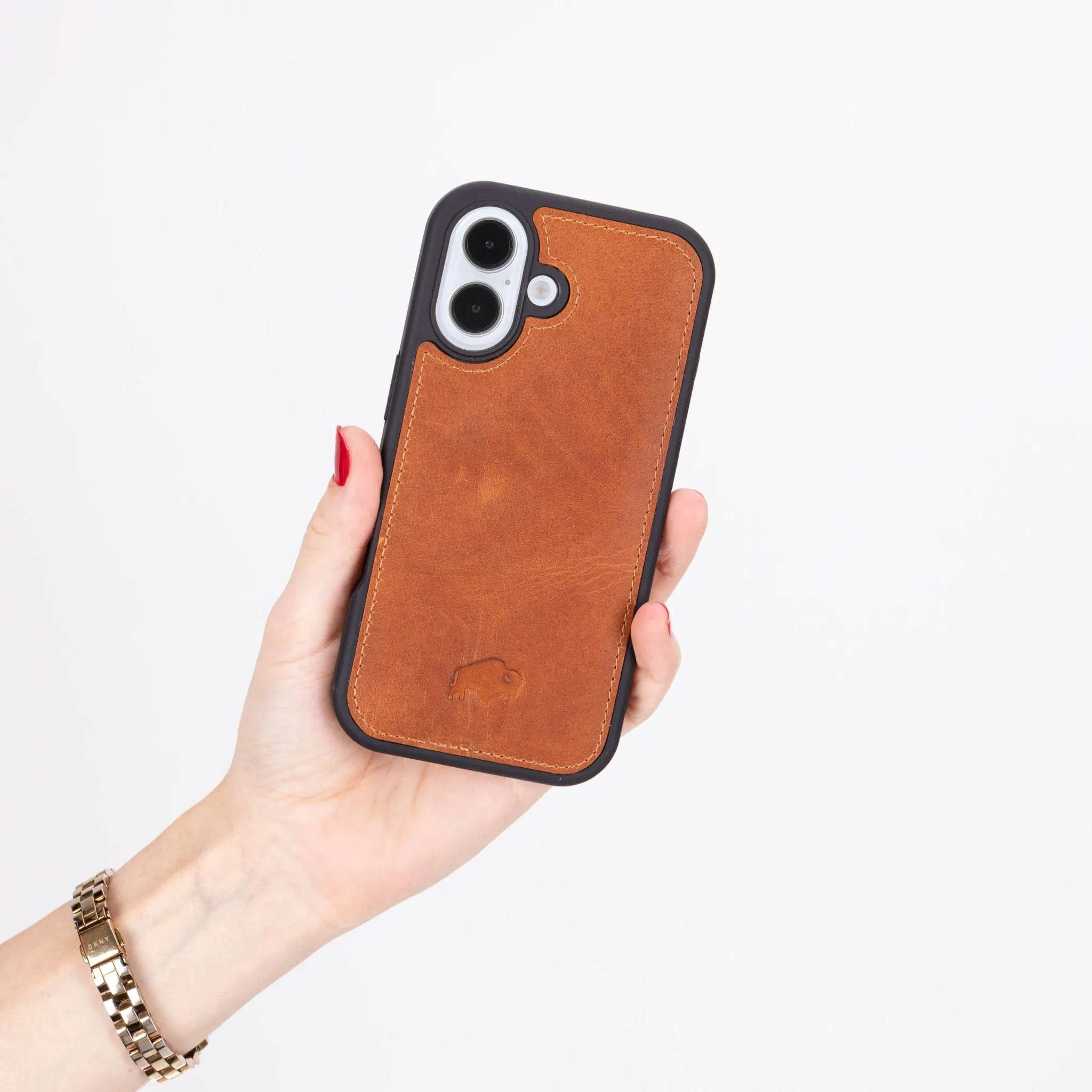 Modern York iPhone 16 Case, Golden Brown