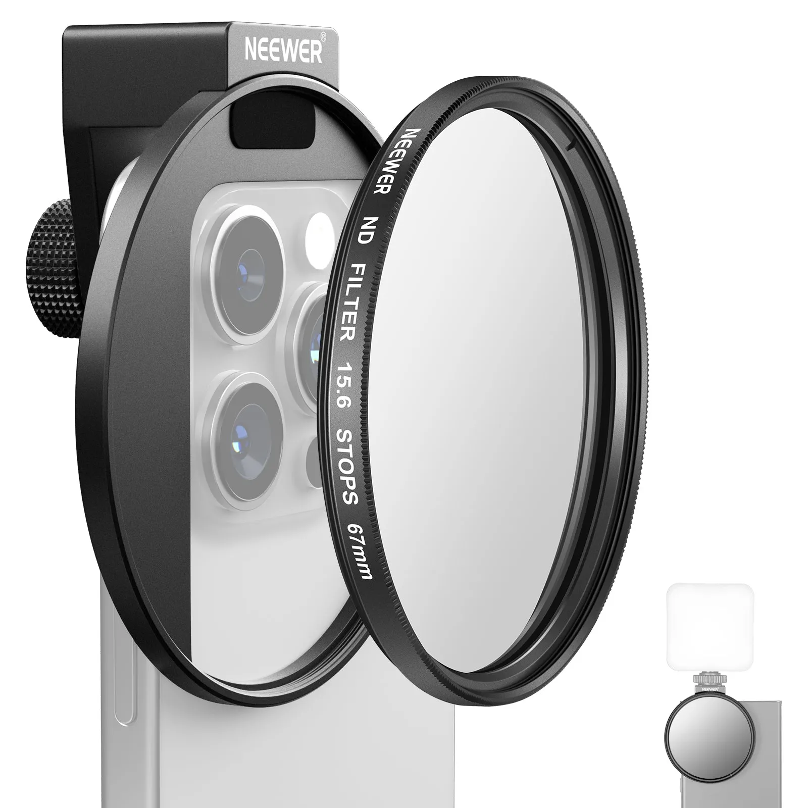 NEEWER FL-45 Clip On 67mm ND Phone Filter Kit