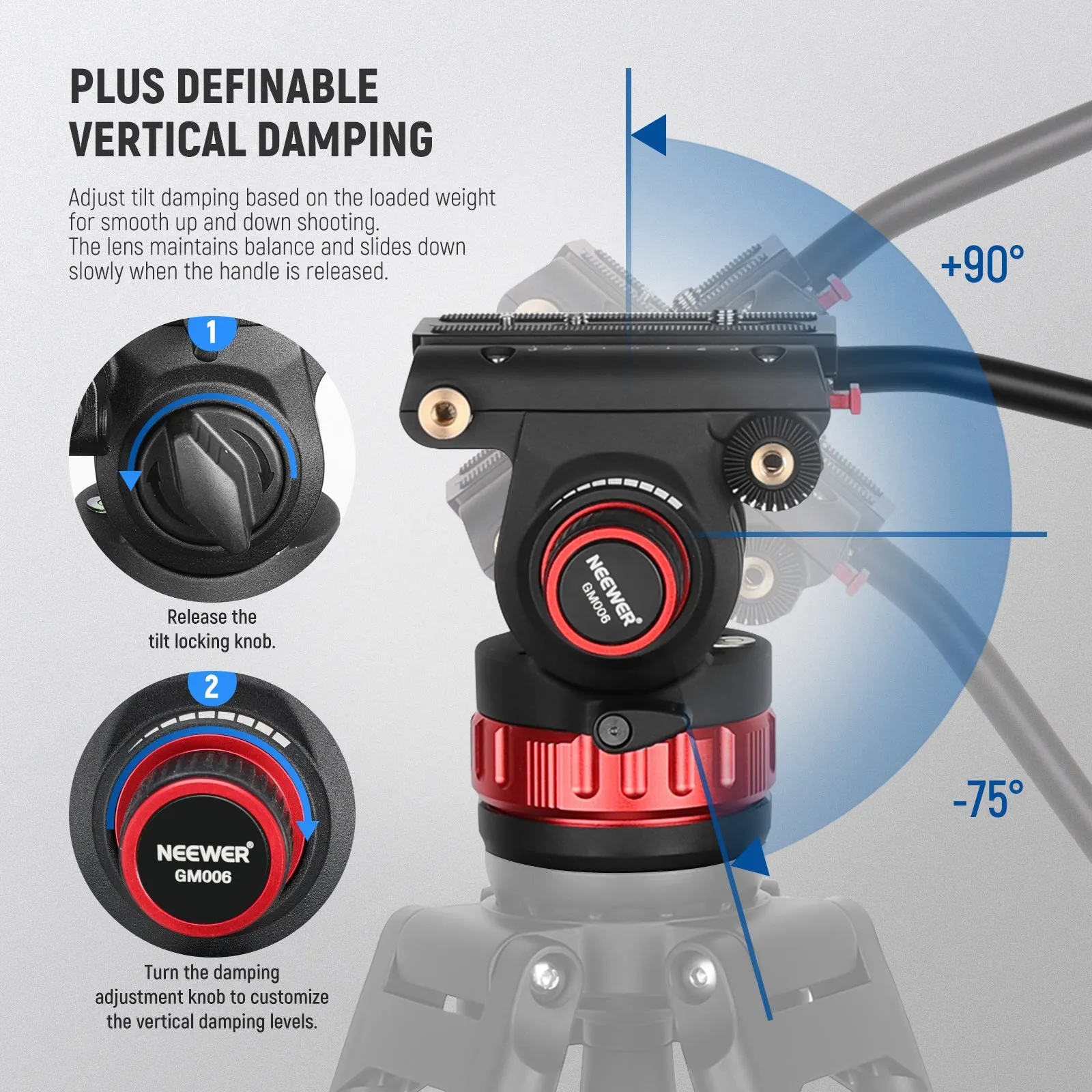 NEEWER GM006 Pro Video Tripod Fluid Head