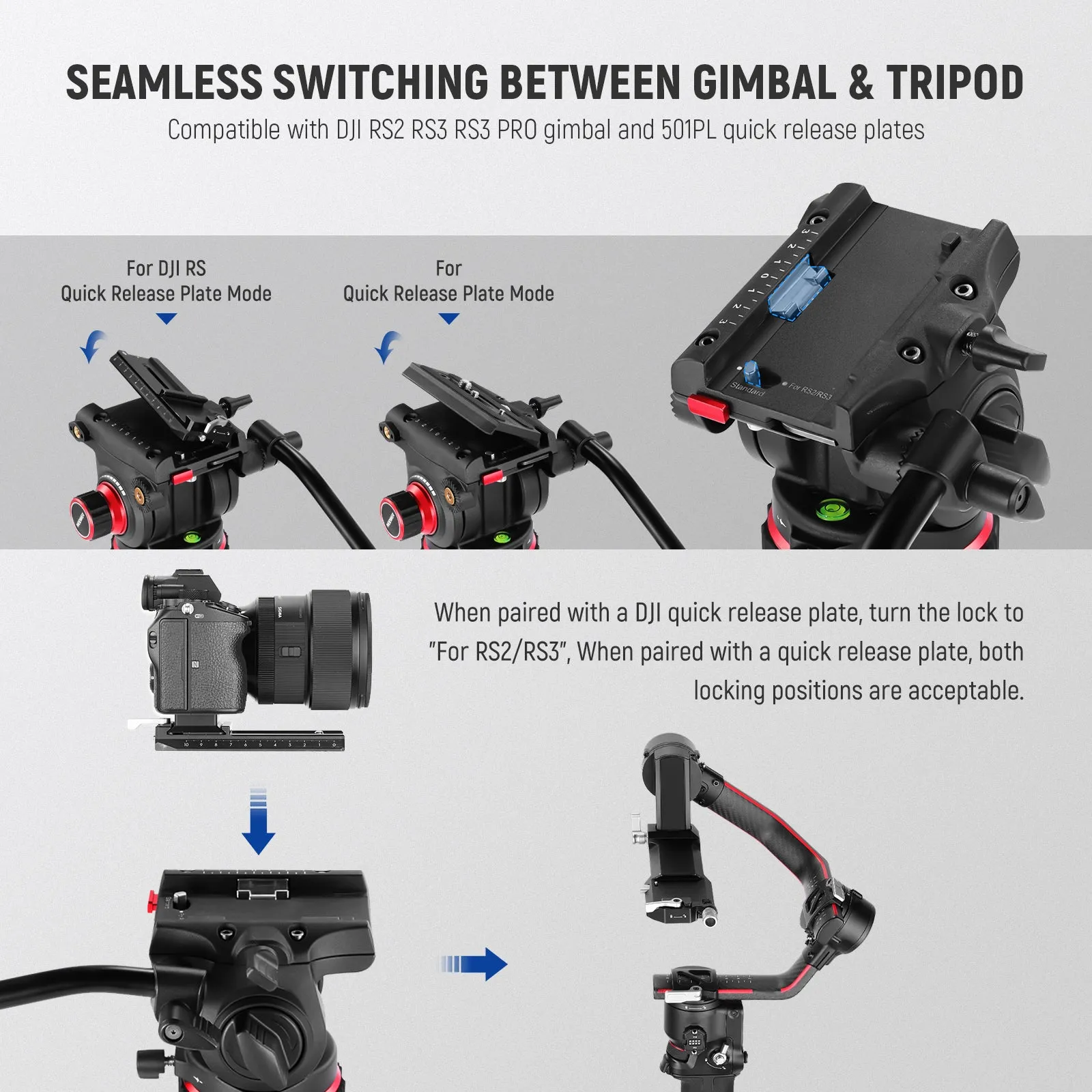 NEEWER GM006 Pro Video Tripod Fluid Head