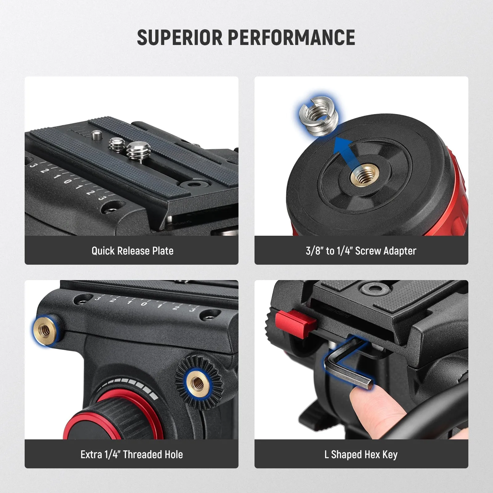 NEEWER GM006 Pro Video Tripod Fluid Head