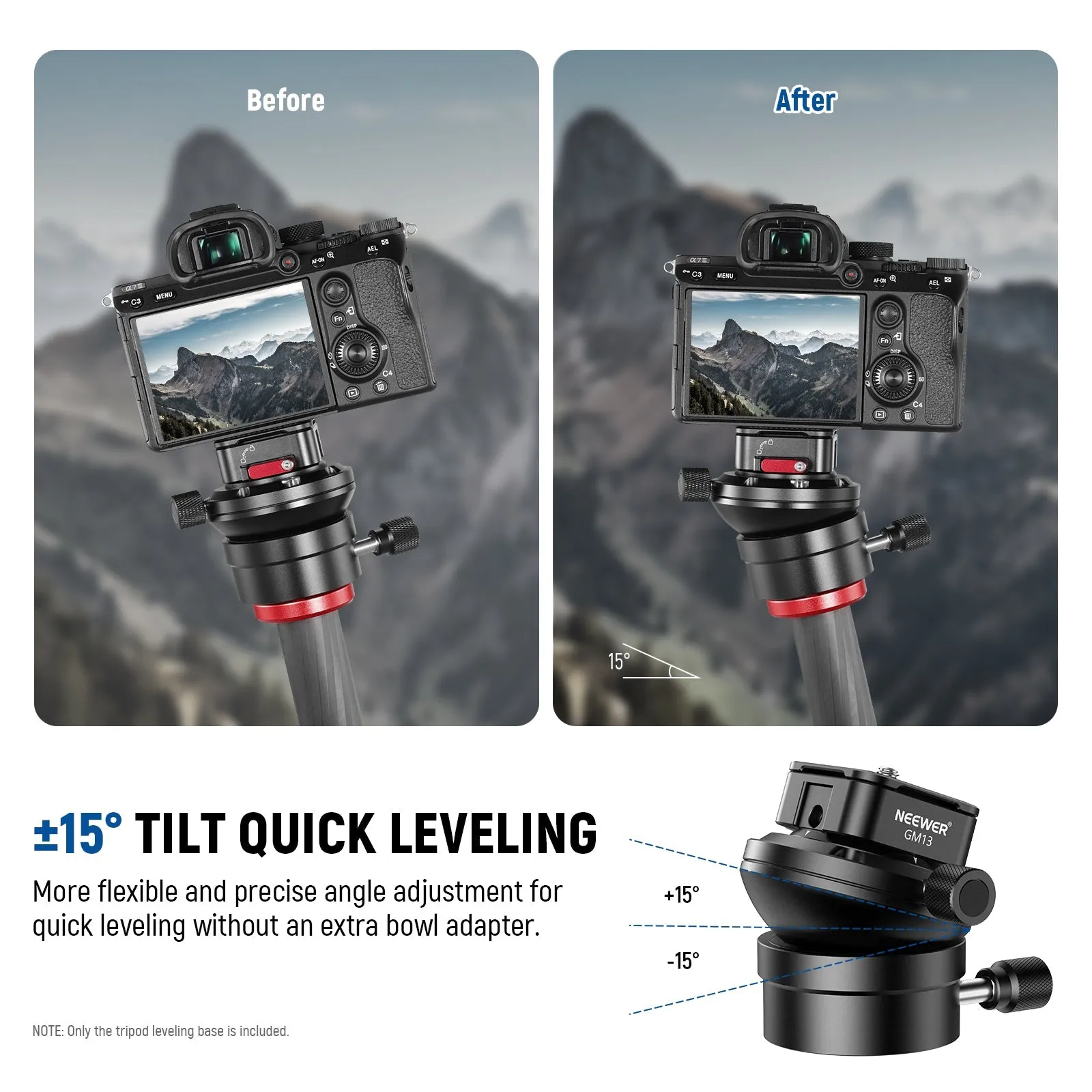 NEEWER GM13 Tripod Leveling Base