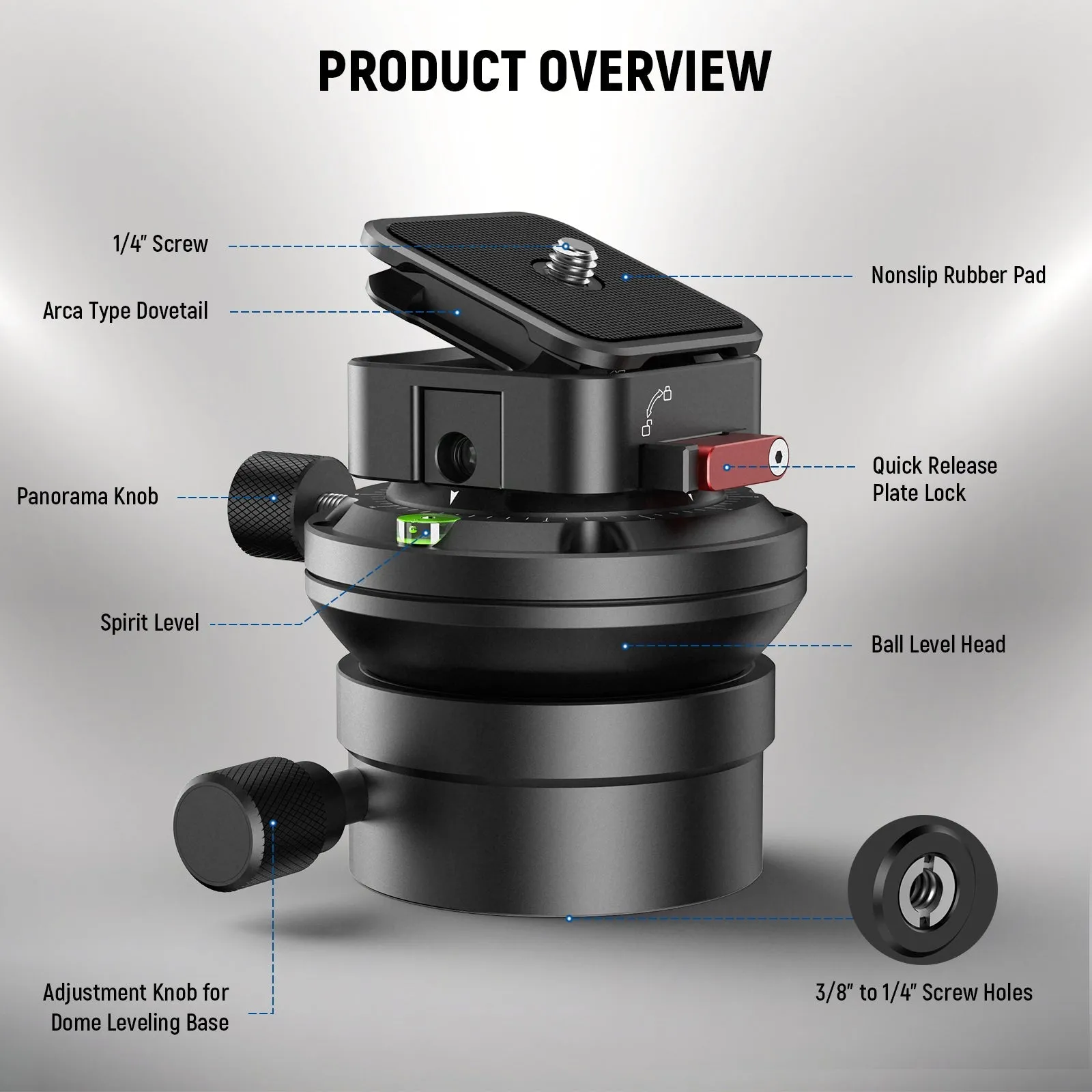 NEEWER GM13 Tripod Leveling Base