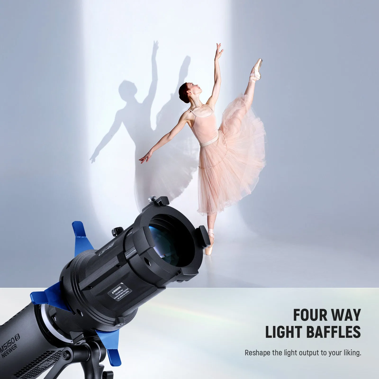 NEEWER LS-48 20° Spotlight Snoot for MS Series LED Video Light
