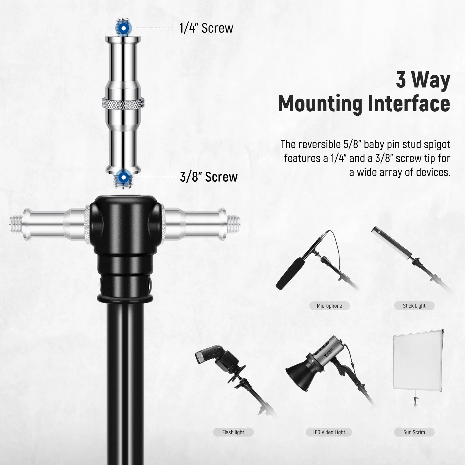 NEEWER MS240AC 7.9ft/240cm Telescopic Air Cushion Boom Pole
