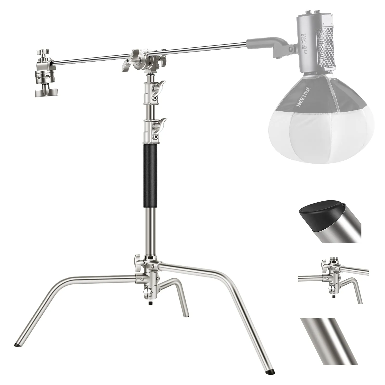 NEEWER SC172 172cm Stainless Steel Heavy Duty C Stand