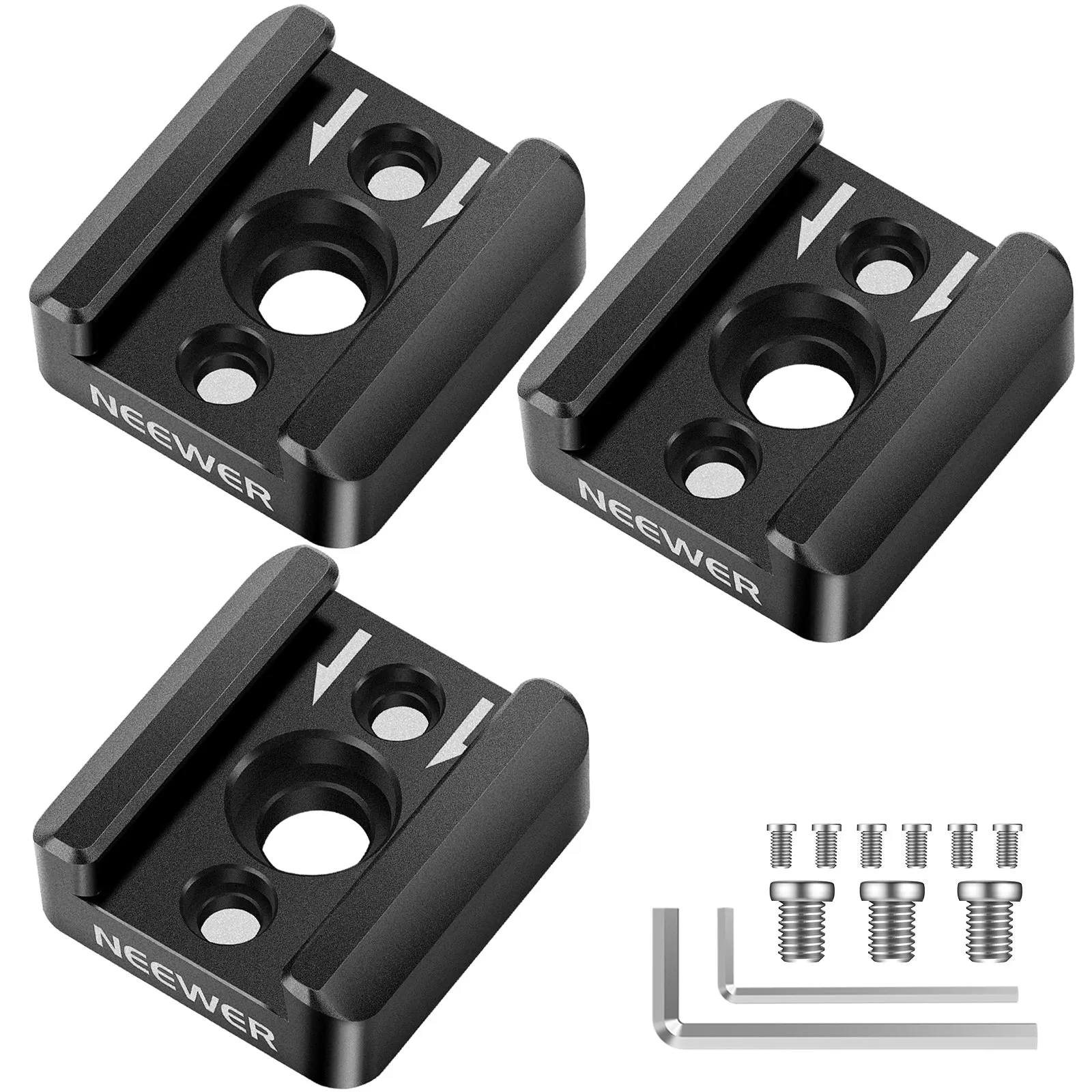 NEEWER ST26 Cold Shoe Mount Adapter with 1/4”-20 Thread