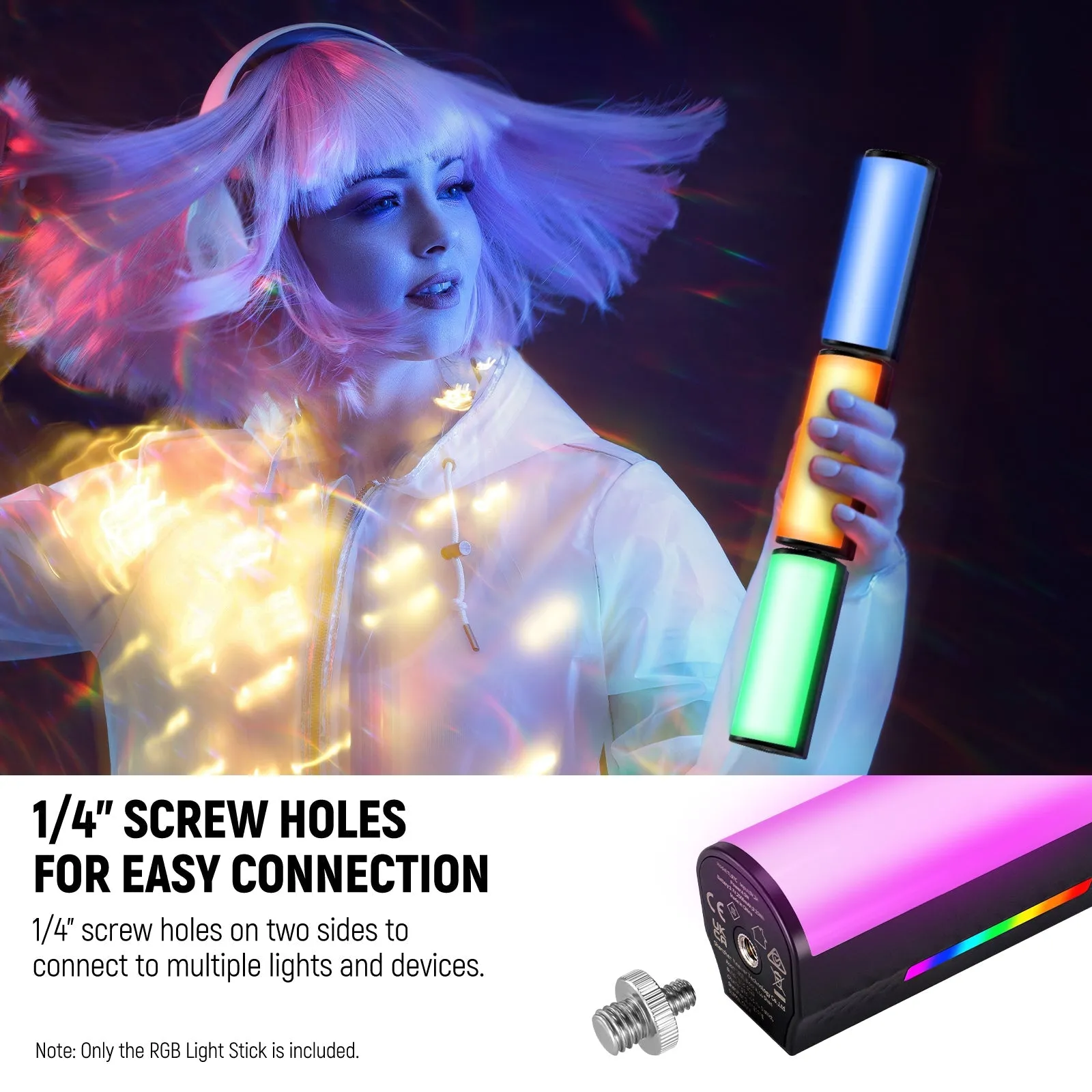 NEEWER TL97C RGB Magnetic Handheld Light Stick