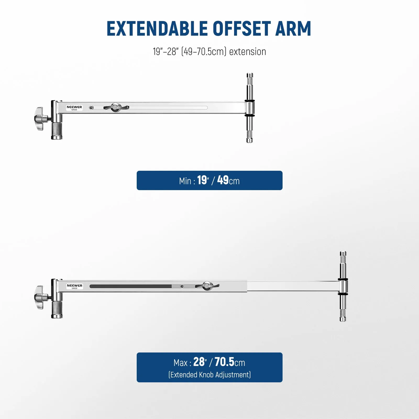 NEEWER UA016 Offset Arm with 5/8" Baby Pins