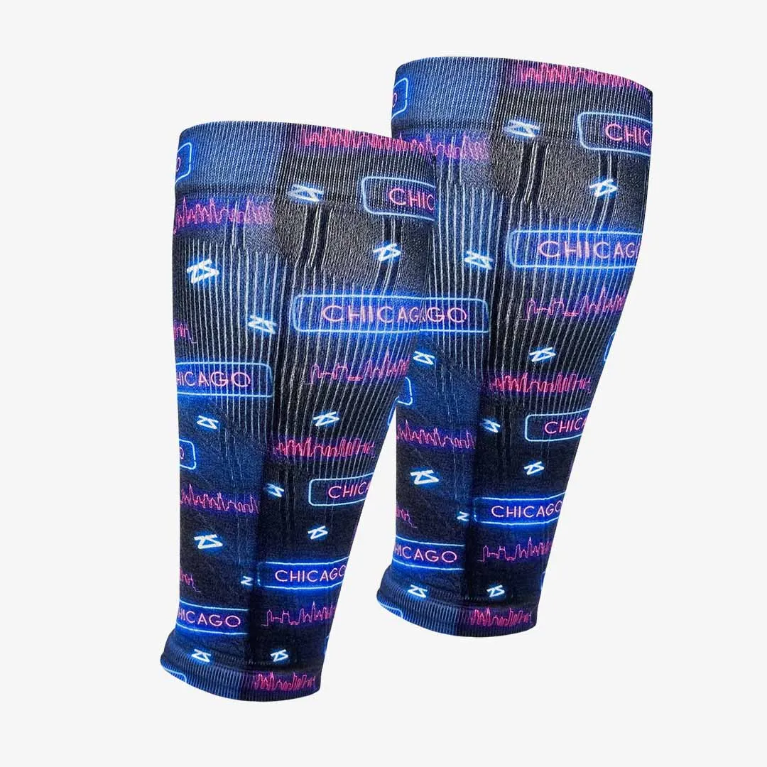 Neon Chicago Compression Leg Sleeves