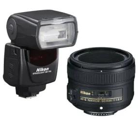 Nikon Speedlight Portrait Pack with SB-700 AF Speedlight and AF-S 50mm f/1.8G Lens