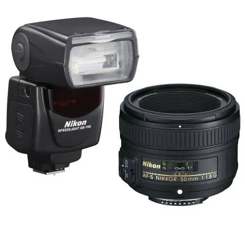 Nikon Speedlight Portrait Pack with SB-700 AF Speedlight and AF-S 50mm f/1.8G Lens