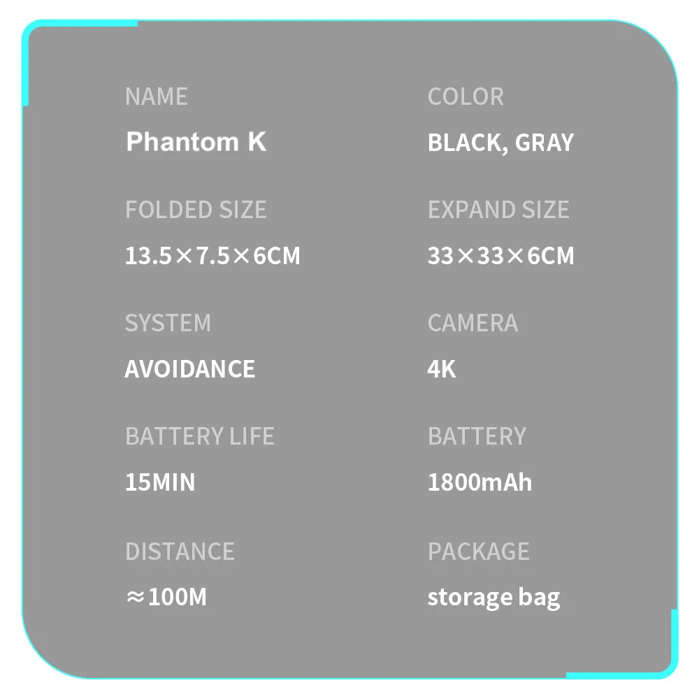 Ninja Dragon Phantom K PRO 4 Way Anti Collision Smart Drone With Optical Flow