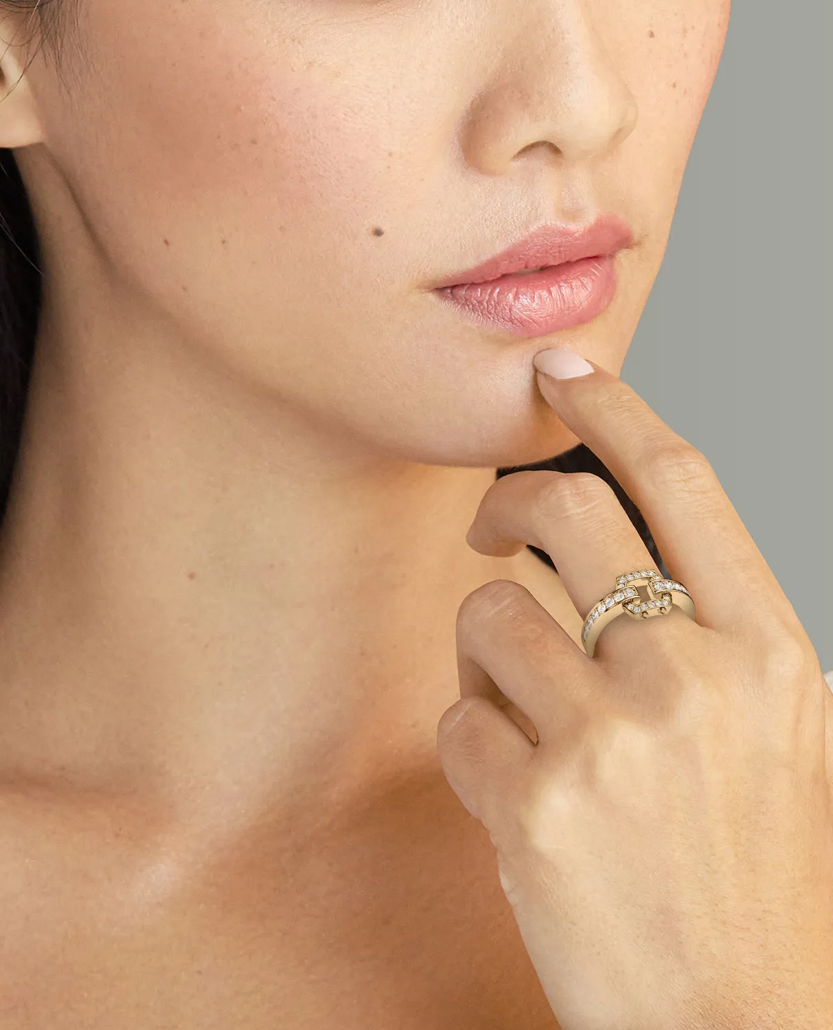 NORTHSTAR MINI Gold Ring with 0.50ct Diamonds