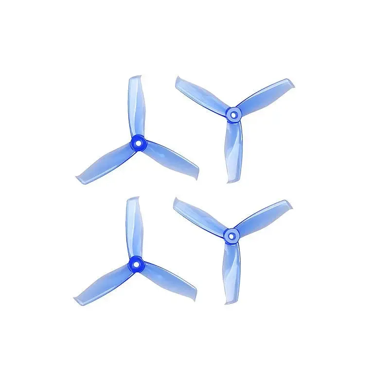 Orange HD 5055(5X5.5) Tri Blade Flash Propellers 2CW 2CCW 2 Pair Clear Blue