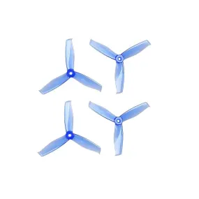 Orange HD 5055(5X5.5) Tri Blade Flash Propellers 2CW 2CCW 2 Pair Clear Blue