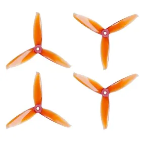 Orange HD 5152(5.1X5.2) Tri Blade Flash Propellers 2CW 2CCW 2 Pair – Orange