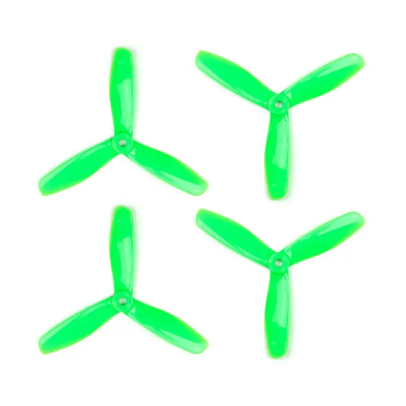 Orange HD Propellers 5045(5X4.5) Tri Blade Bullnose Polycarbonate Green 2CW 2CCW-2pairs