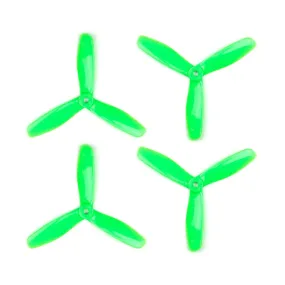Orange HD Propellers 5045(5X4.5) Tri Blade Bullnose Polycarbonate Green 2CW 2CCW-2pairs