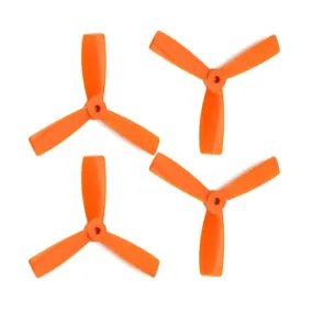 Orange HD Propellers 5045(5X4.5) Tri Blade Bullnose Polycarbonate Orange 2CW 2CCW-2pairs