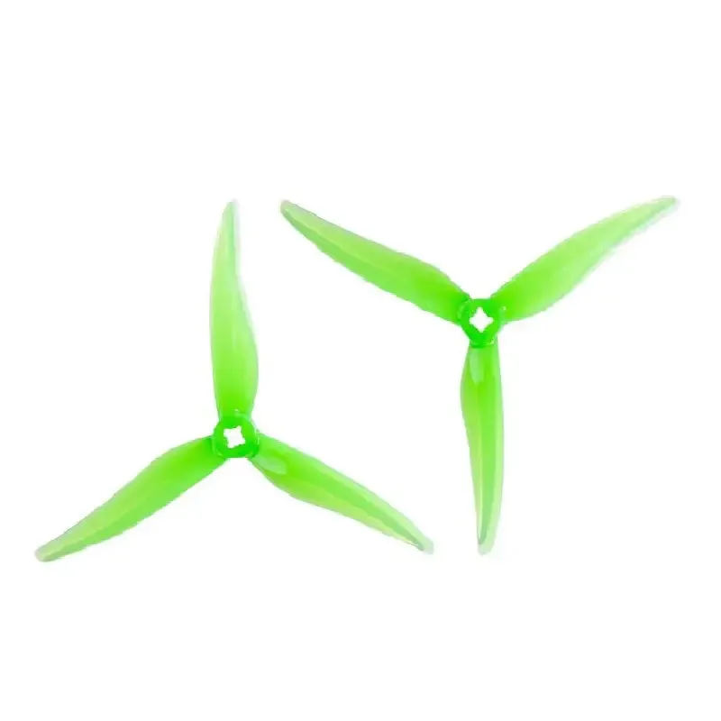 Orange HD SL 5125 PC 3 Blade 1.5mm Propellers 2CW 2CCW- Green