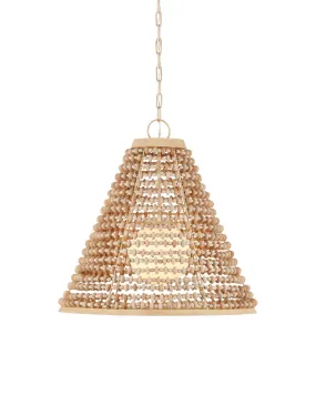 Pendulum 1-Light Pendant in Natural & Coco Cream & White