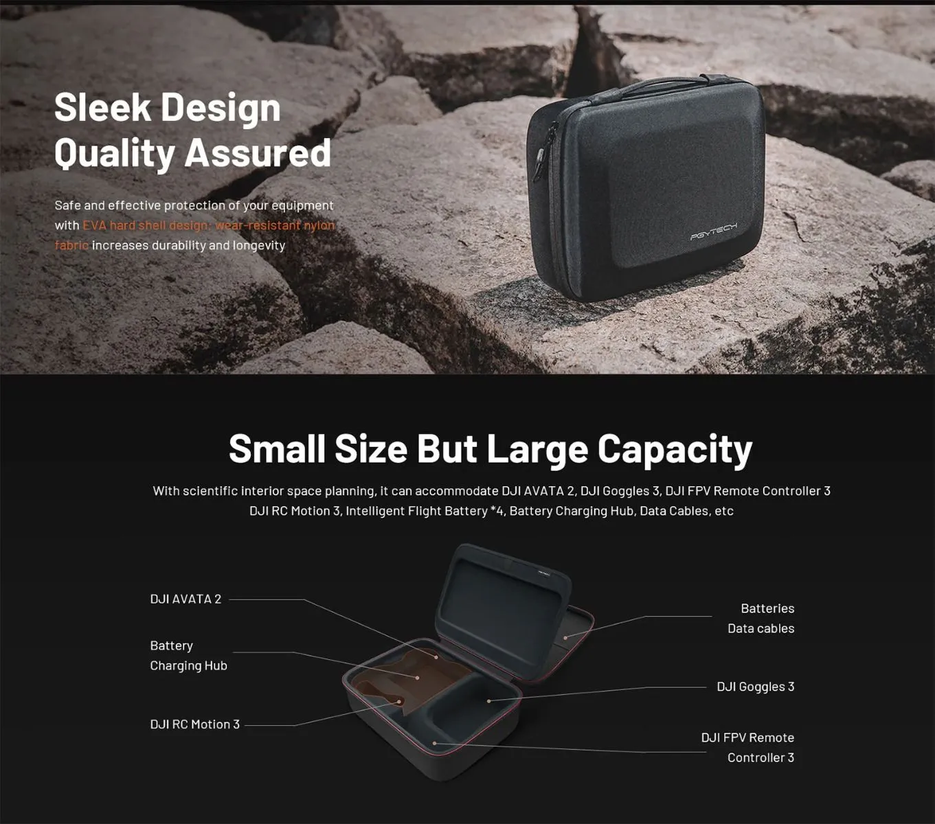 PGYTECH Carrying Case for DJI Avata 2