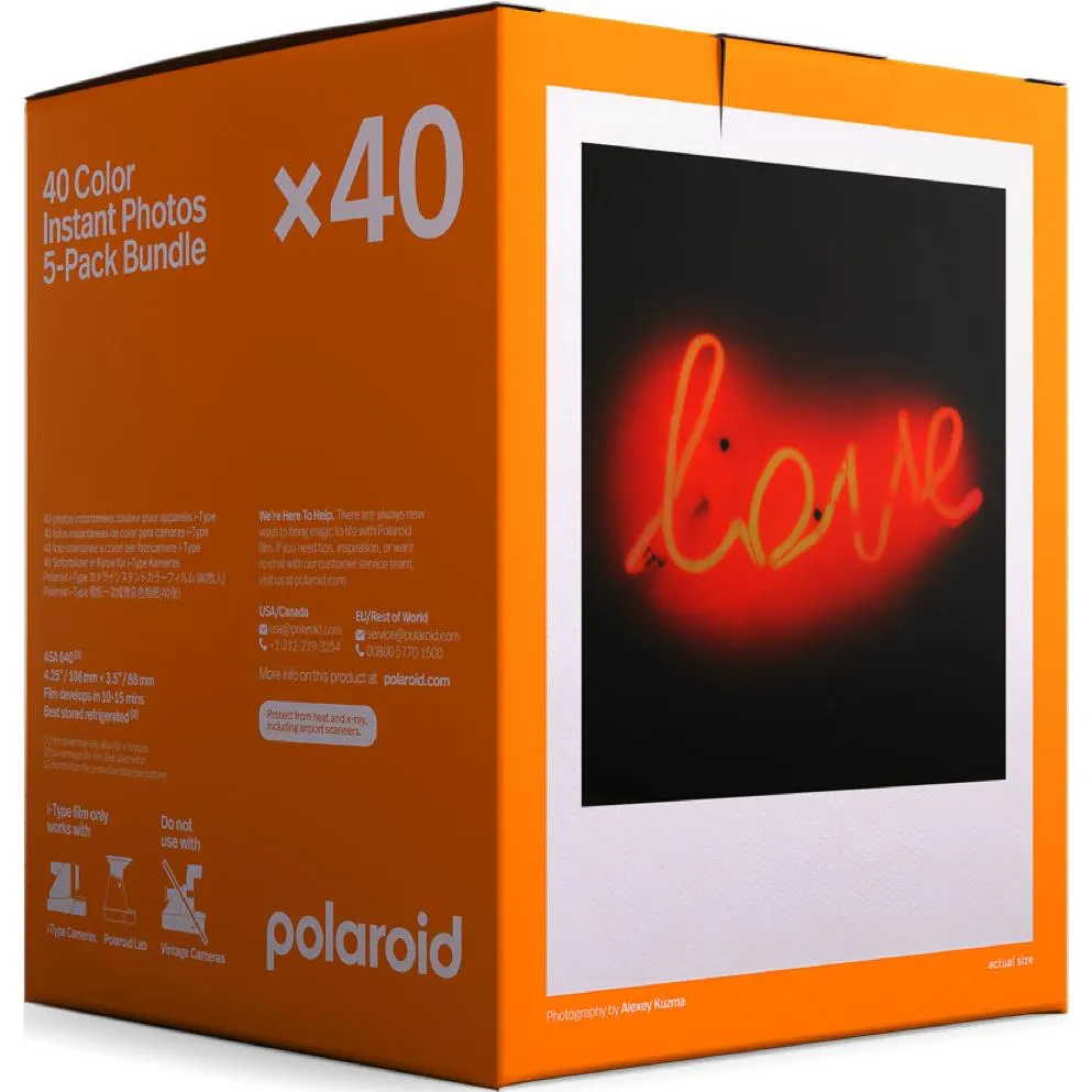 Polaroid Colour i-Type Film (40 Pack)