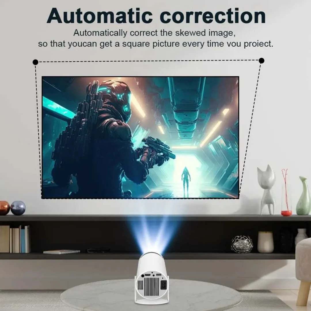 Portable 4K Projector With Remote Control