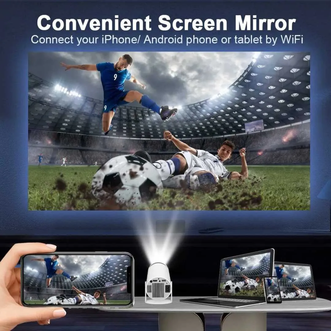 Portable 4K Projector With Remote Control