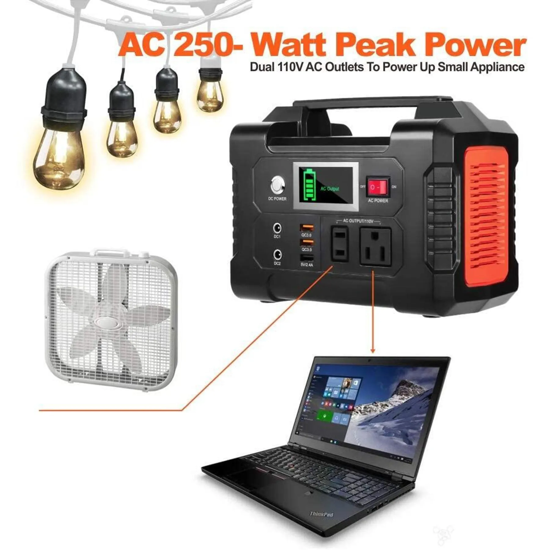 Portable Power Station - 40800mAh Compact Power Station
