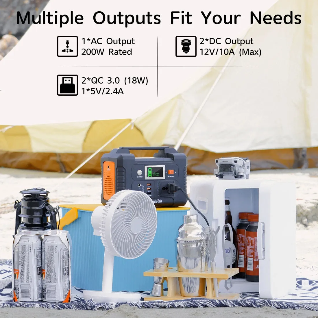 Portable Power Station - 40800mAh Compact Power Station