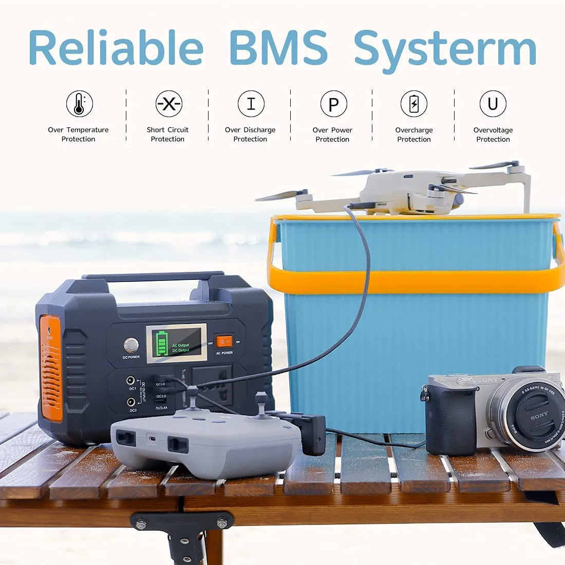 Portable Power Station - 40800mAh Compact Power Station
