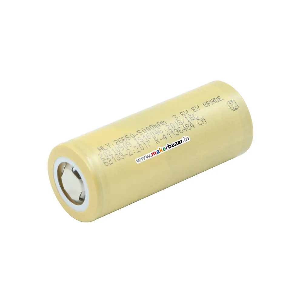 [Premium] 26650 3.6V 5000mAh Lithium-Ion Rechargeable Cell