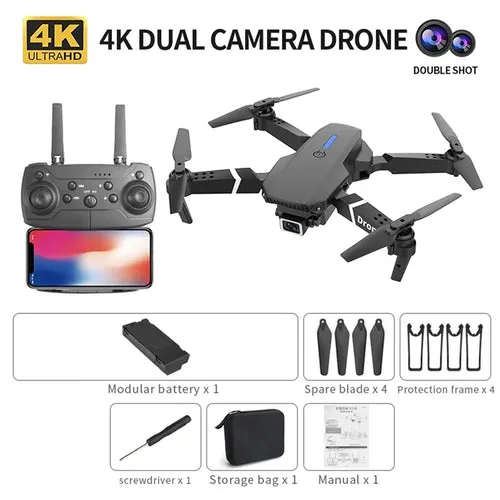 Professional Drone E88 Pro 4K Wide-Angle HD 1080P Camera WiFi Height