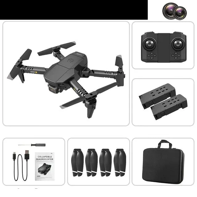 Professional Mini Drone with Camera 4K Foldable RC Drone WiFi Dual Camera Mini Drone