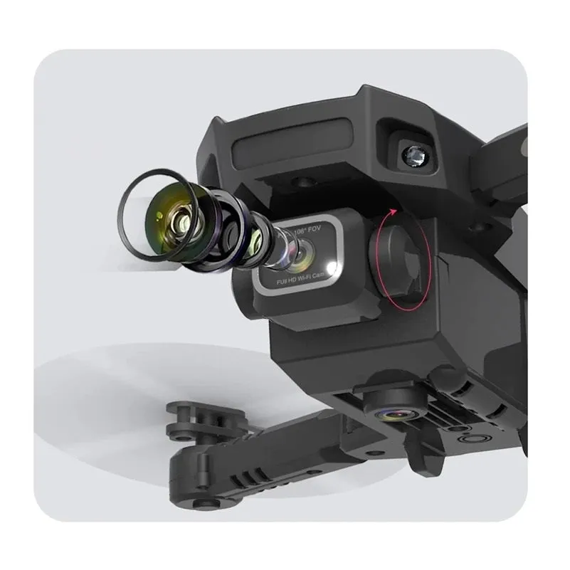 Professional Mini Drone with Camera 4K Foldable RC Drone WiFi Dual Camera Mini Drone