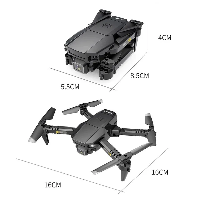 Professional Mini Drone with Camera 4K Foldable RC Drone WiFi Dual Camera Mini Drone