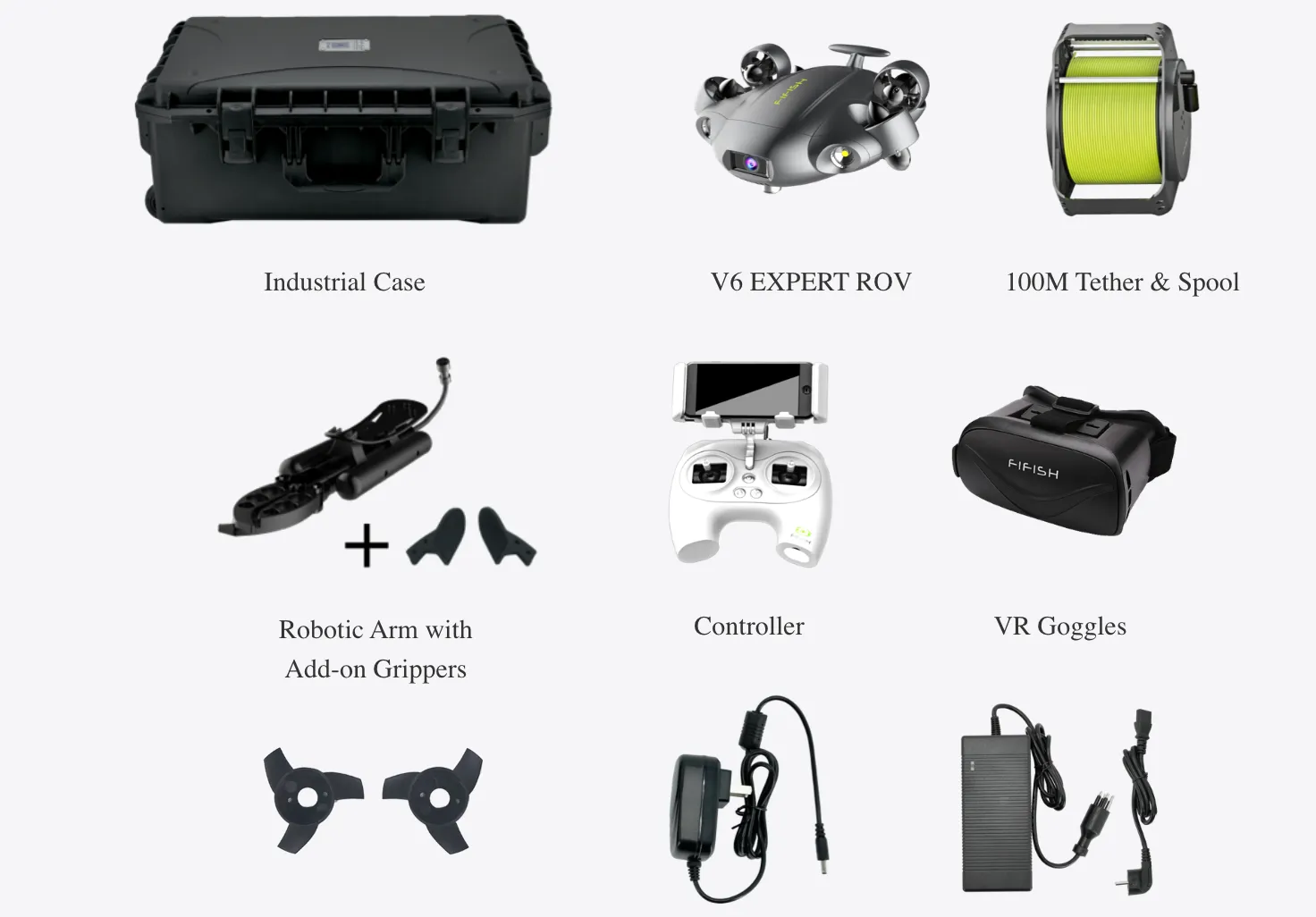 Qysea FIFISH V6 Expert Underwater Drone Robot Bundle | 100m (300ft) Depth