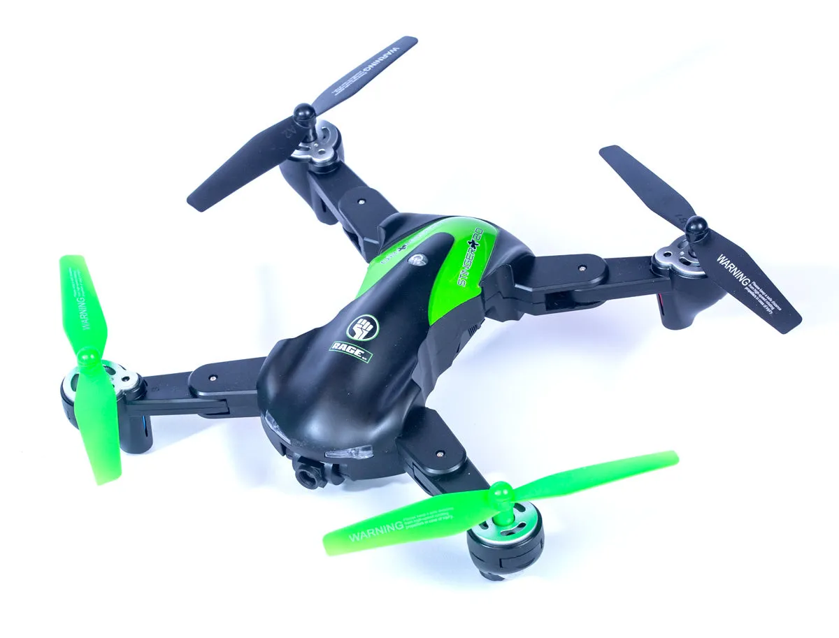 Rage RC Stinger 2.0 RTF WiFi FPV Drone w/1080p HD Camera RGR4400