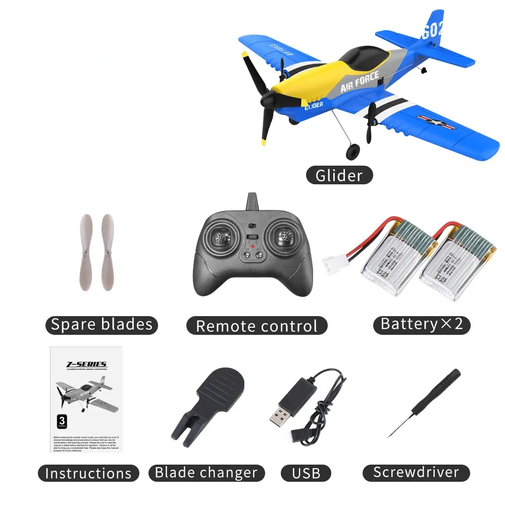 Rc Planes 3 Channels Remote-controlled Aircraft Dual Motor Control