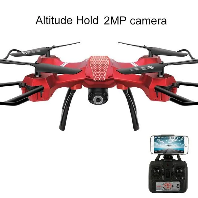 RC WiFi FPV 2.4Ghz 6Axis Gyro Quadcopter Foldable Drone with 2MP 1080P Wide Angle Camera