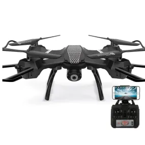 RC WiFi FPV 2.4Ghz 6Axis Gyro Quadcopter Foldable Drone with 2MP 1080P Wide Angle Camera