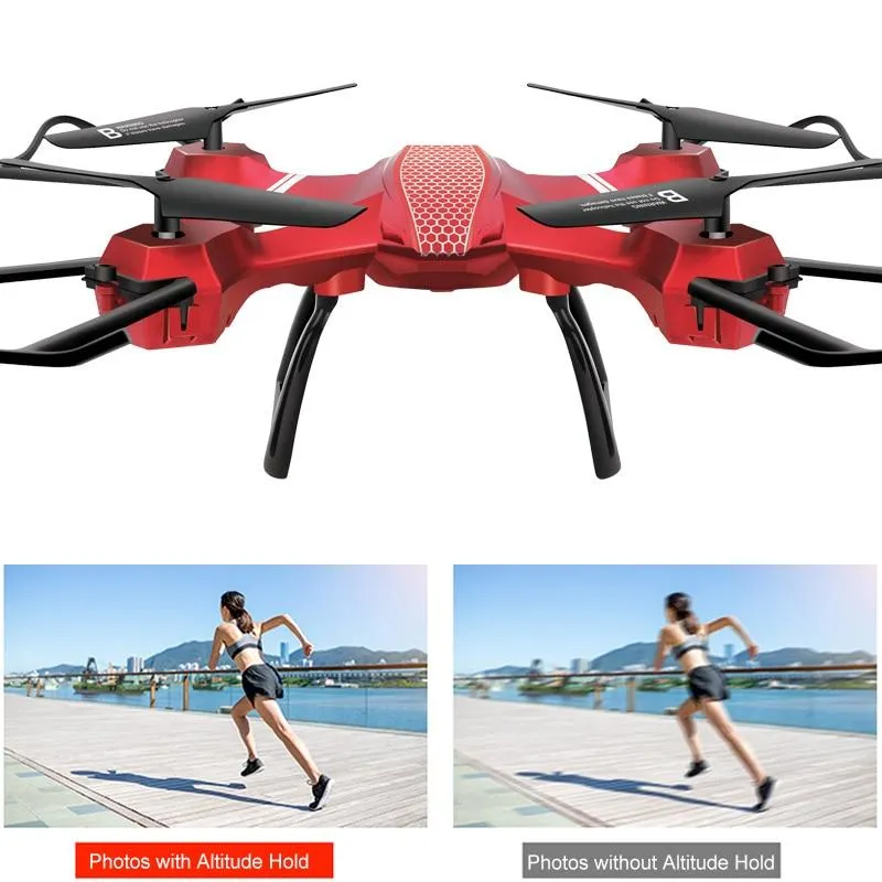 RC WiFi FPV 2.4Ghz 6Axis Gyro Quadcopter Foldable Drone with 2MP 1080P Wide Angle Camera