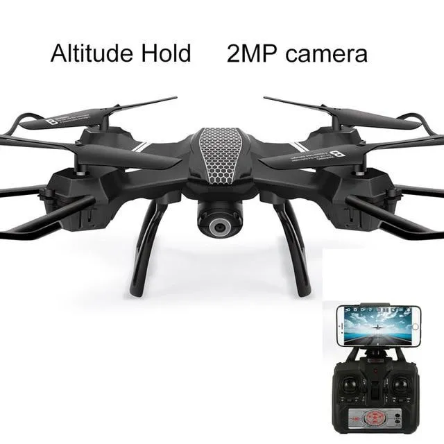 RC WiFi FPV 2.4Ghz 6Axis Gyro Quadcopter Foldable Drone with 2MP 1080P Wide Angle Camera