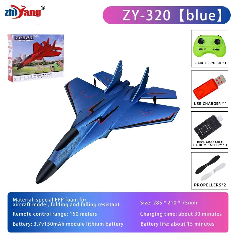 Remote Control Airplane With LED Lights RC Drone Plane EPP Foam RC Aircraft RC Jet