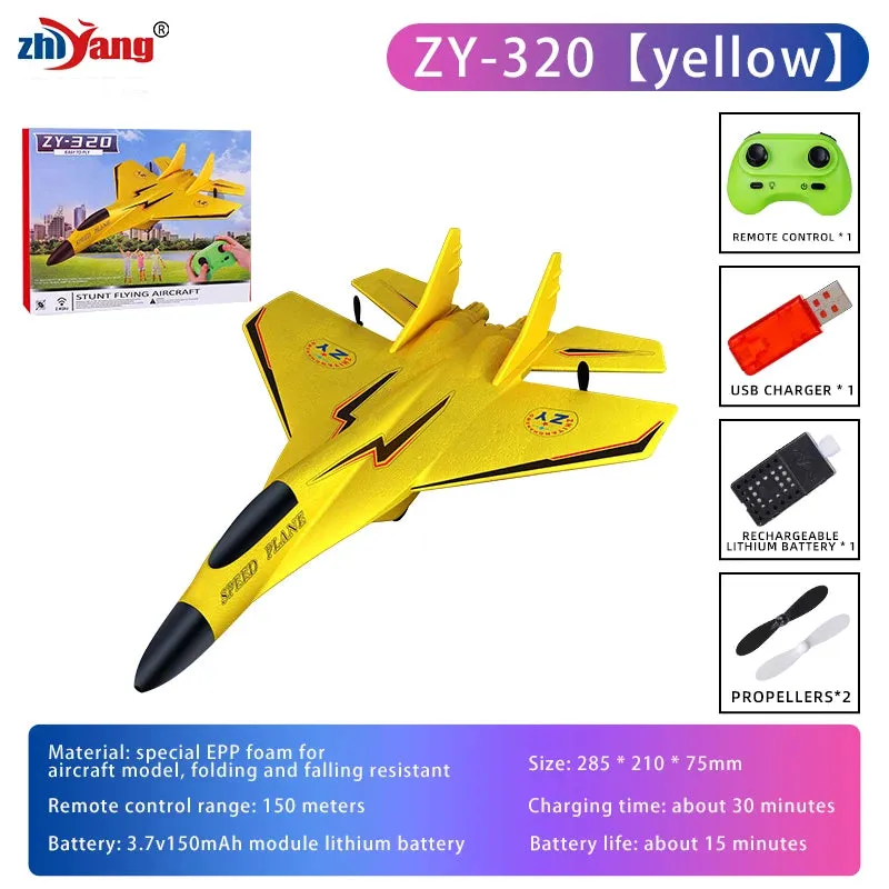 Remote Control Airplane With LED Lights RC Drone Plane EPP Foam RC Aircraft RC Jet
